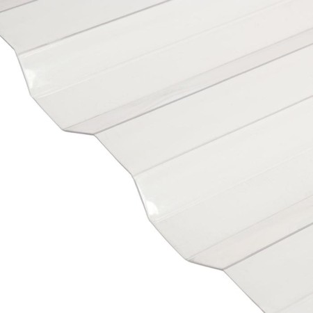Polycarbonate monolithic, roofing, trapezoid 0.8 mm, 2 × 1.05 m, transparent-1
