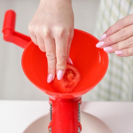 Juicer for tomatoes of the Dolyan, 27 cm, red color-7