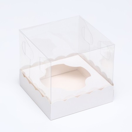 Packaging for confectionery with a lodge, white, 15 x 15 x 14 cm-1