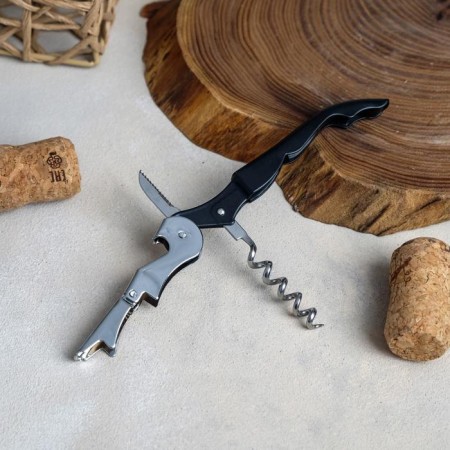 Wine set: a corkscrew for wine, aerator, a cap, the thermometer "Vinishko"-3