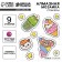Diamond mosaic-sticker with full filling for children "kids", a set for creativity