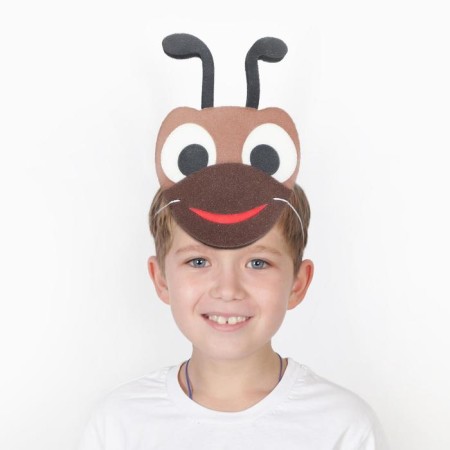 Carnival mask "ant" on elastic band, foam