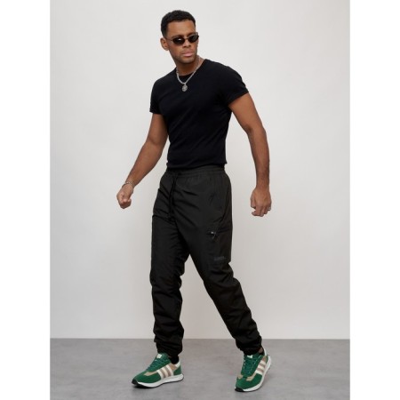 Sports male winter, size 52, black color-8