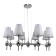 Suspension lamp 8x40W E14, size 86x86x100 cm