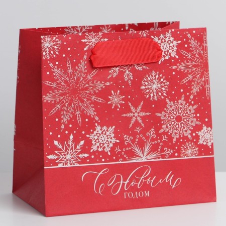 Crafts of square “Gift for you”, 14 x 14 x 9 cm, New Year-1