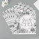 Scrapbooking paper "Cute bunnies" density 180 grams set 5 pcs 30.5x32 cm