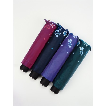 Umbrella fur r49/56 10pp 4sl eponge in/u uf lameleon flowers round hand s/cut mixt-3