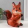 Figure "Squirrel" height 21 cm, width 13 cm, length 18.5 cm