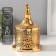 Summary metal per 1 candle "Flowering" gold d = 3.5 cm 12.5x12.5x19 cm