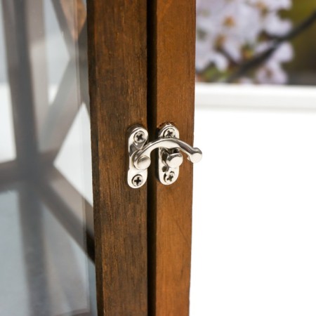 Climber Wood, Glass "Chalet" set 2 pcs 21x21x38, 16x16x26 cm-3