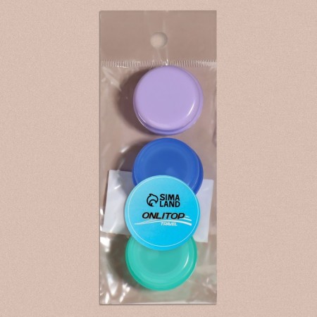 Storage jars, packing 3 pcs, 5 ml, color mix-6