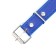 A collar made of artificial leather with a wool for engraving 52 x 2.5 cm, Osh 35-45 cm, blue