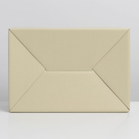 Gift folding box, packaging, "beige", 22 x 15 x 10 cm-6