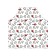 Apron kitchen with a photographic priorter "Black and white hearts", adjustable, size OS