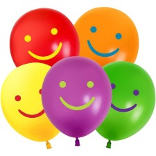 Latex ball 12 “Bright smiles”, 2 tbsp., 25 pcs., Mix