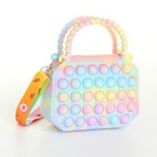 Сумка детская для девочки на молнии, pop it, цвет разноцветный