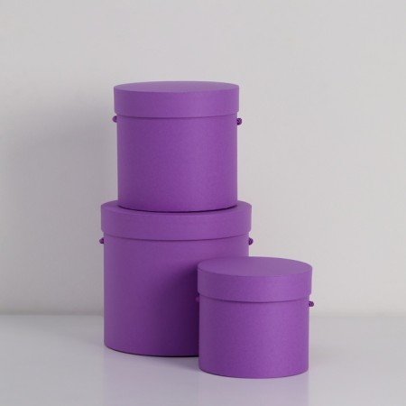 Set of boxes 3 in 1 (18*18*17/15*15*15/12*12*12 cm), lavender-1