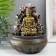 Table fountain with backlight "Buddha at the fountain with lotus" 16x16x21 cm