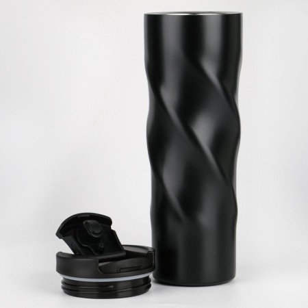 Thermal circle, 500 ml, a spiral "Master K", retains heat 8 hours, 7.8x22 cm, black-1