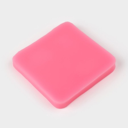 Mold "Puzzles", silicone, 7 × 7 × 1 cm, pink color-2