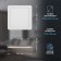 Lamp built -in era LED, IP20, 18W, 222x222 mm, 6500k, 980lm, white color