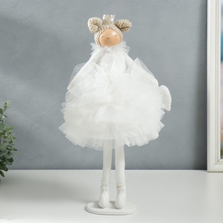 Interior doll "Princess in a white outfit, with heart" 43x18x19.5 cm
