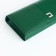Women's wallet on magnets, green color