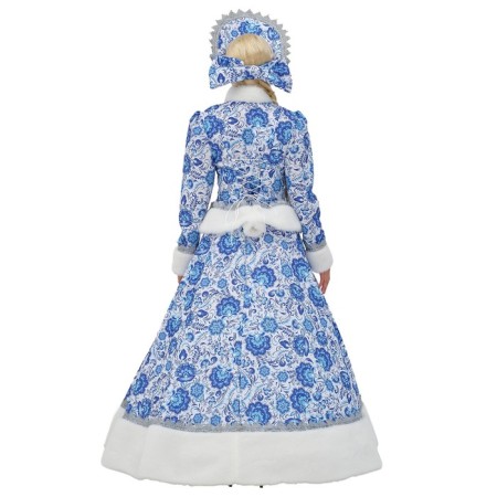 The carnival costume "Snow Maiden is the merchant", the color is blue, p. 52-54-3