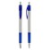 Ballic handle, automatic "Logo Square", white with blue inserts, blue rod