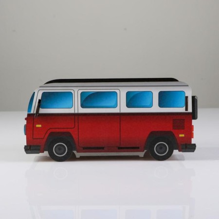 Chancellery stand wooden "van", with a print-2