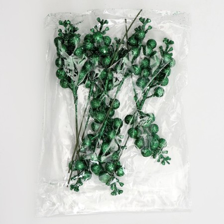 Decorative berries on a stick, green, 4.5 × 4.5 × 20 cm-4