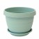 Plastic pot "Toledo", d = 20, with a pallet, mint