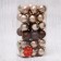 Set of balls plastic D-4 cm, 36 pcs "disco assorted" brown