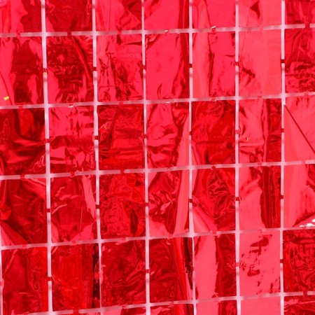 Festive curtain, 100 × 200 cm, red color-1