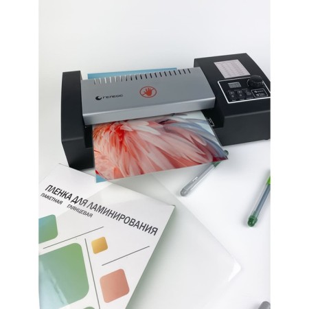 A4 216x303 mm lamination film, 60 μm, 100 pieces, glossy, Geleos-9
