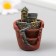 Figure for Florarium Polystone "House in a broken pot" 4x3.5x5 cm