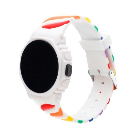 Watch is an electronic watch, silicone strap-2