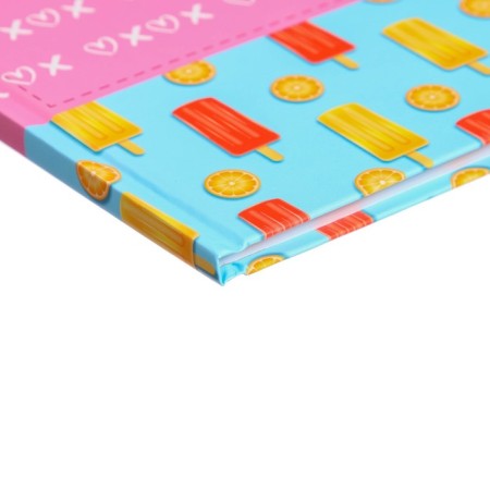 Diary for grades 1-4, "ice cream. Pattern", solid cover 7BC, matte lamination, selective varnish, 48 sheets-2