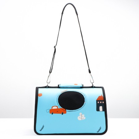 Bag - Animal Carrying "Traveler", Blue, Size S, 37.5 x 17 x 22 cm-1