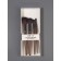 Set of brushes d/makeup 4 items 15.5 (± 1) cm nylon/plastic cards of the substrate/PVC-fabric QF