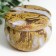 Casket Metal Round "Colored Marble with Golden Cracks" MIX 5x7x7 cm