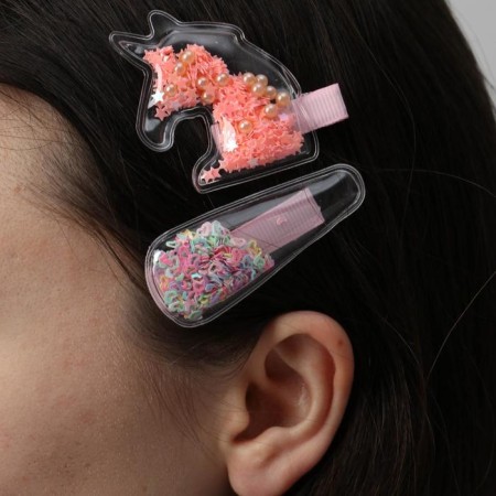 Hair hairpins Shine Bright, 2 pcs. (shaker)-4