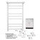 Electric towel Indigo Line Trinity, 800x500 mm, timer, white