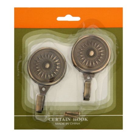 One -rod hook for curtains Cappio KC118, bronze color, 2 pcs-7