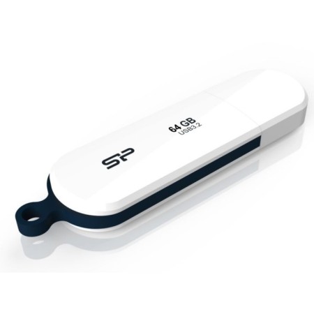 Flash drive Silicon Power 64gb Blaze B32 SP064GBUF32V1W USB3.0 White/blue/blue-1