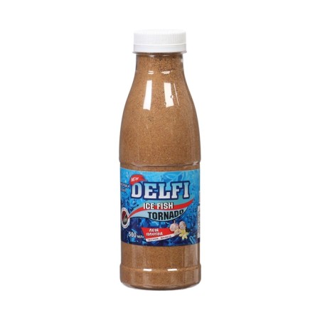 Bait winter delfi Ice Fish Tornado, bream/roach, vanilla/garlic, brown, 500 ml