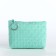 Women's wallet with lightning, green color