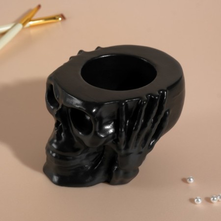 Interior subject "Skull Silence" 6.5x10 cm black matte-3