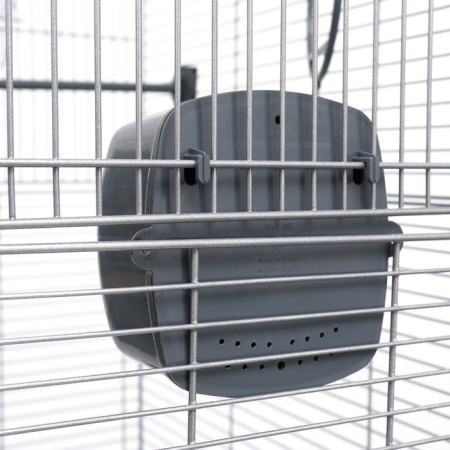 Birds Cage "Piggers" No. 105, collapsible, 3 sections, 58 x 40 x 126cm, gray-11