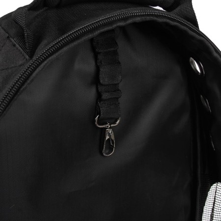 Backpack for carrying animals "strokes", with a viewing window, 32 x 22 x 43 cm, white-6
